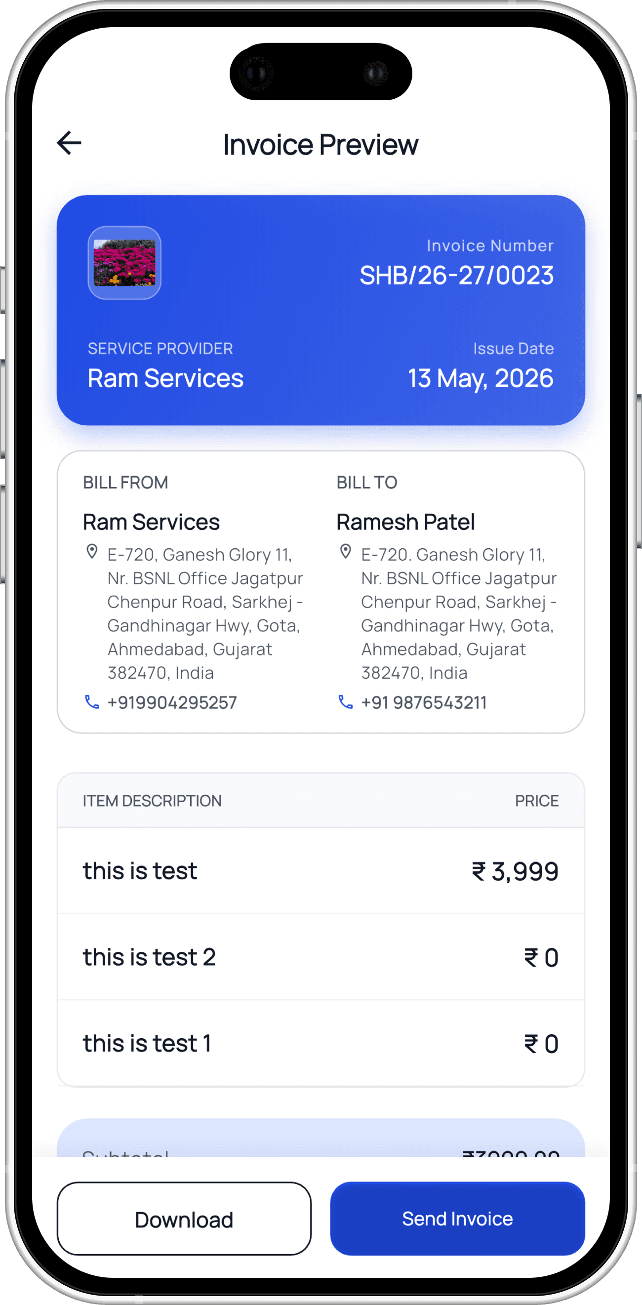 Create, Track & Share Invoices