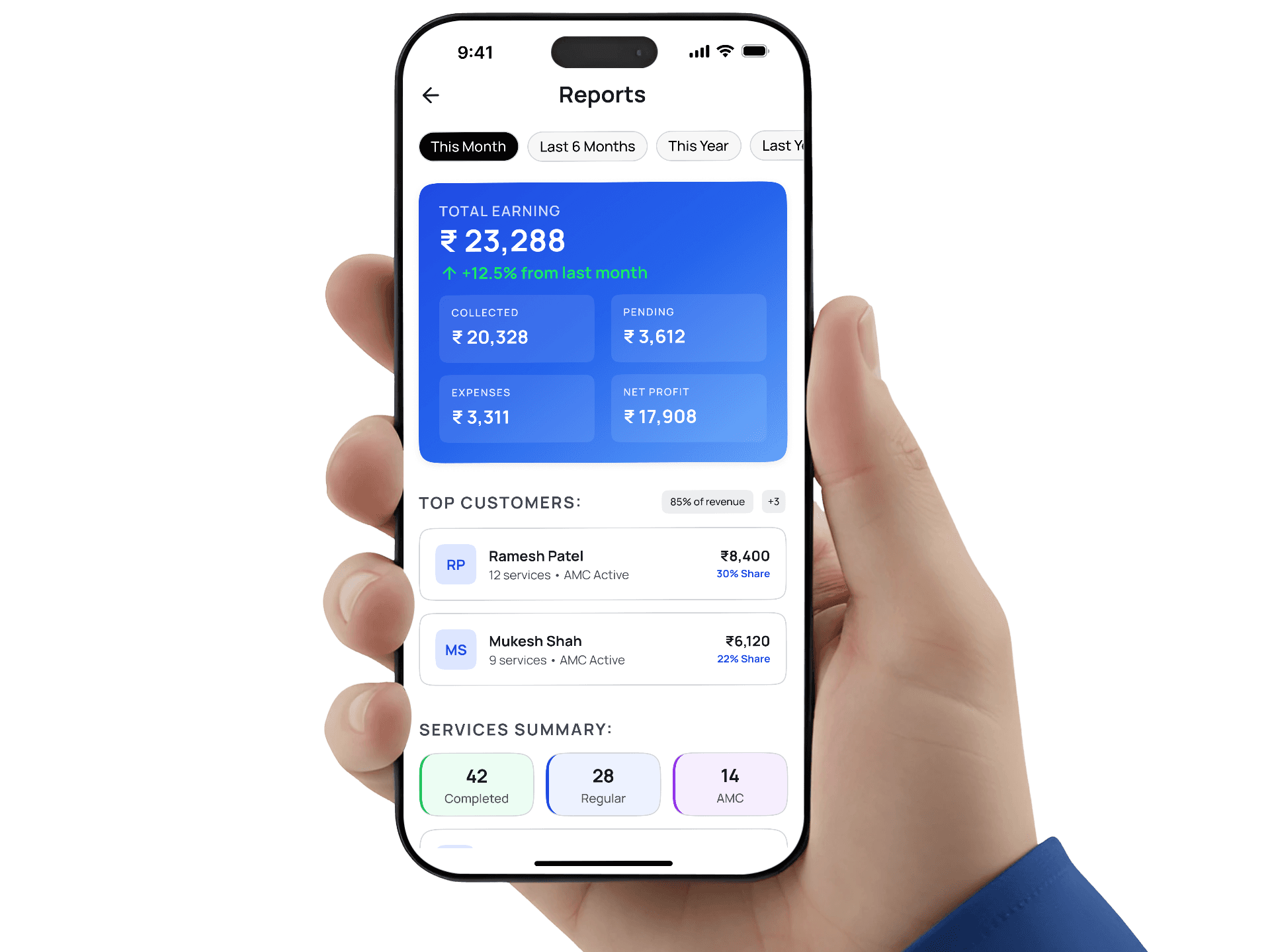 VendoNX app dashboard preview